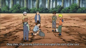   Kaj sta Naruto in Kiba napisala na drevesu
