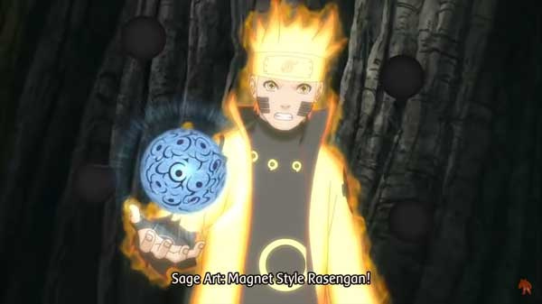   Naruto's Sage Art Magnet Style Rasengan
